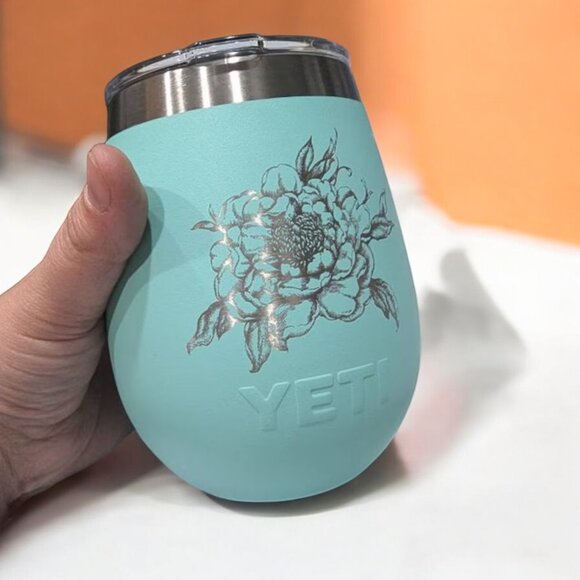 Personalize Laser Engraved Yeti 10oz Wive Tumbler, Custom tumbler with your logo - Picture 7 of 7